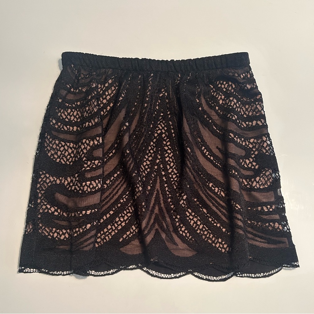Zara Black Lace Mini Skirt